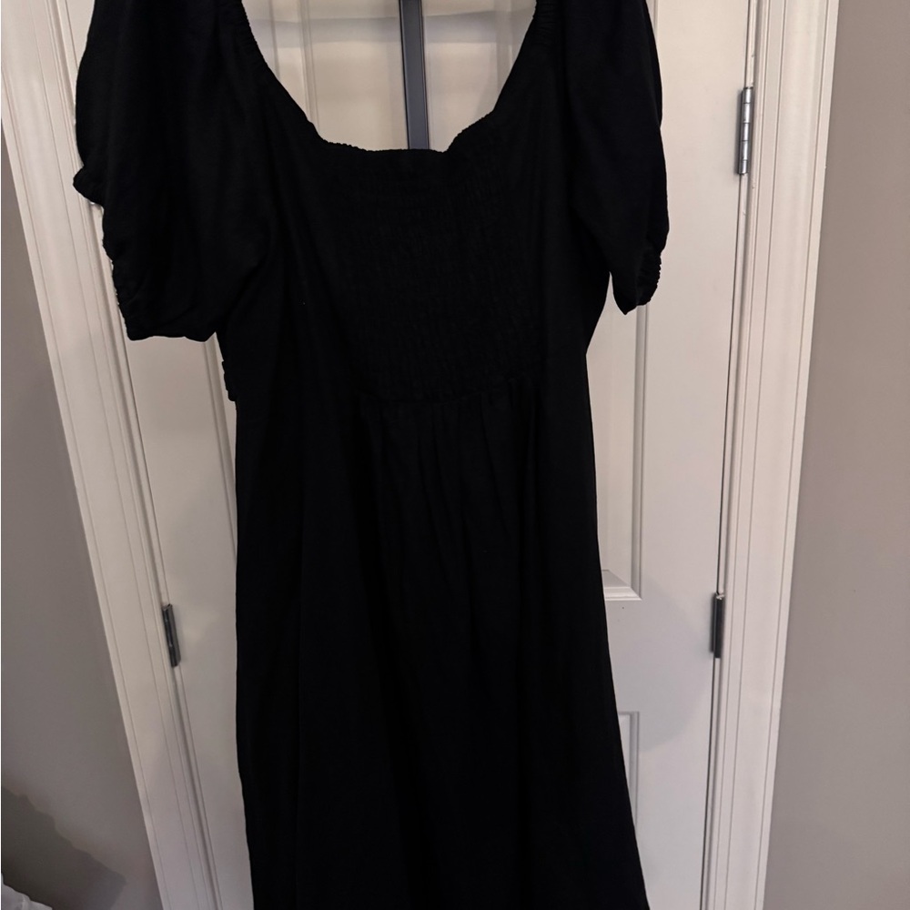 Eloquii Black Puff Sleeve Sundress - Picture 4 of 8